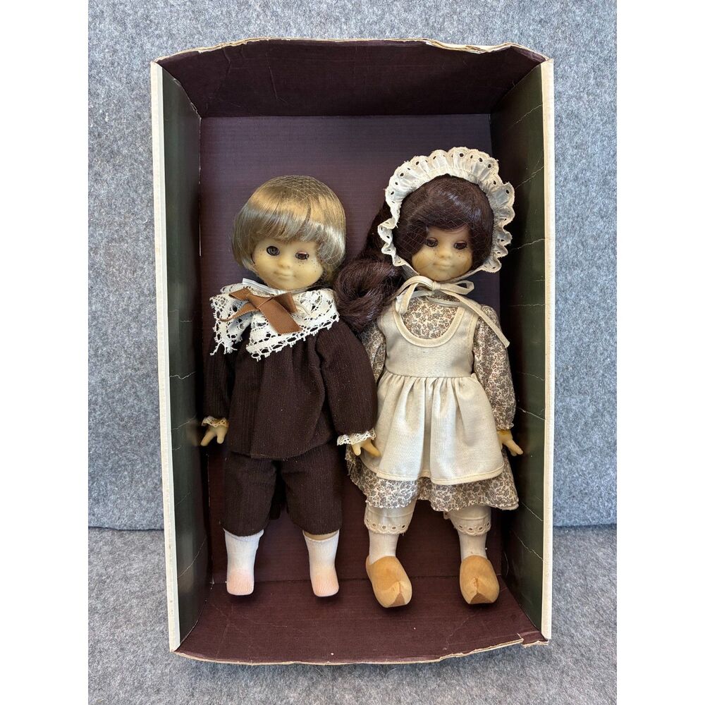 Vintage Dolls France CR Club Compagnie Du Jouet Boy & Girl Cabri & Cactus Creepy